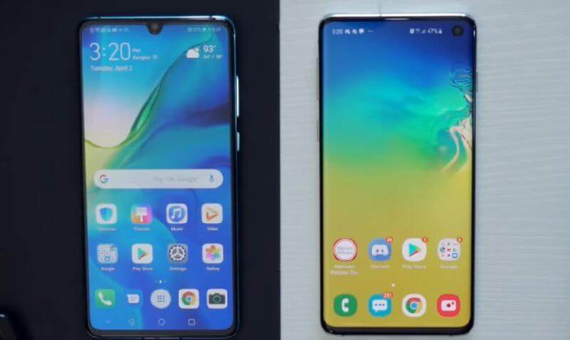 huawei p30 und galaxy s10 im Vergleich